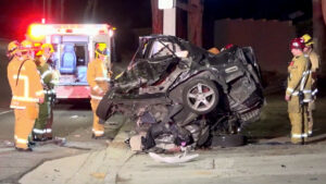 Driver Dies after Hitting Pole in Fullerton