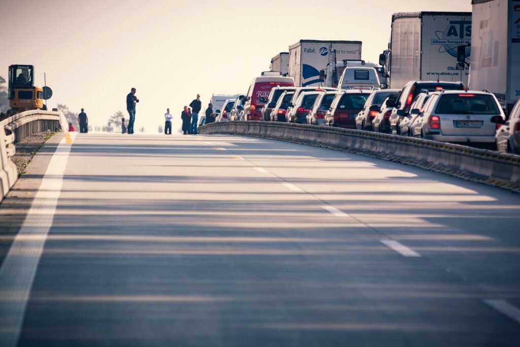 Traffic on a highway