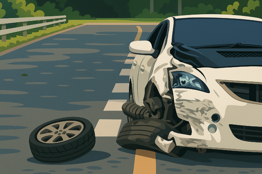 Sideswipe Car Accident Crash