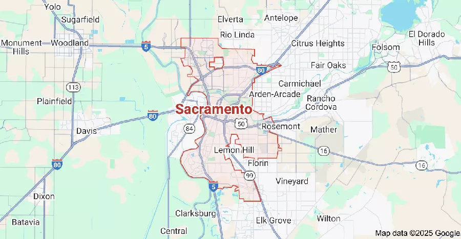 sacramento map