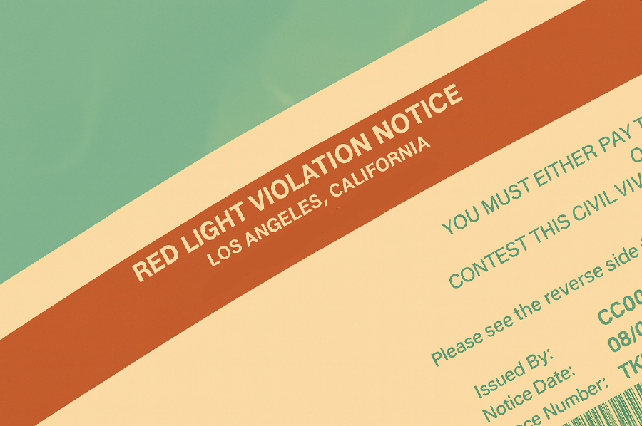 Red Light Violation Notice