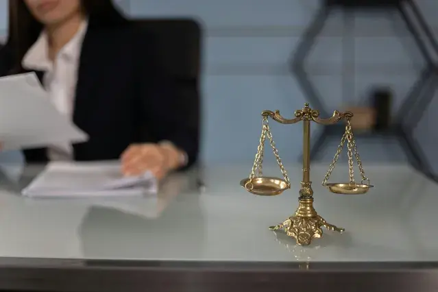 balance scale on a table