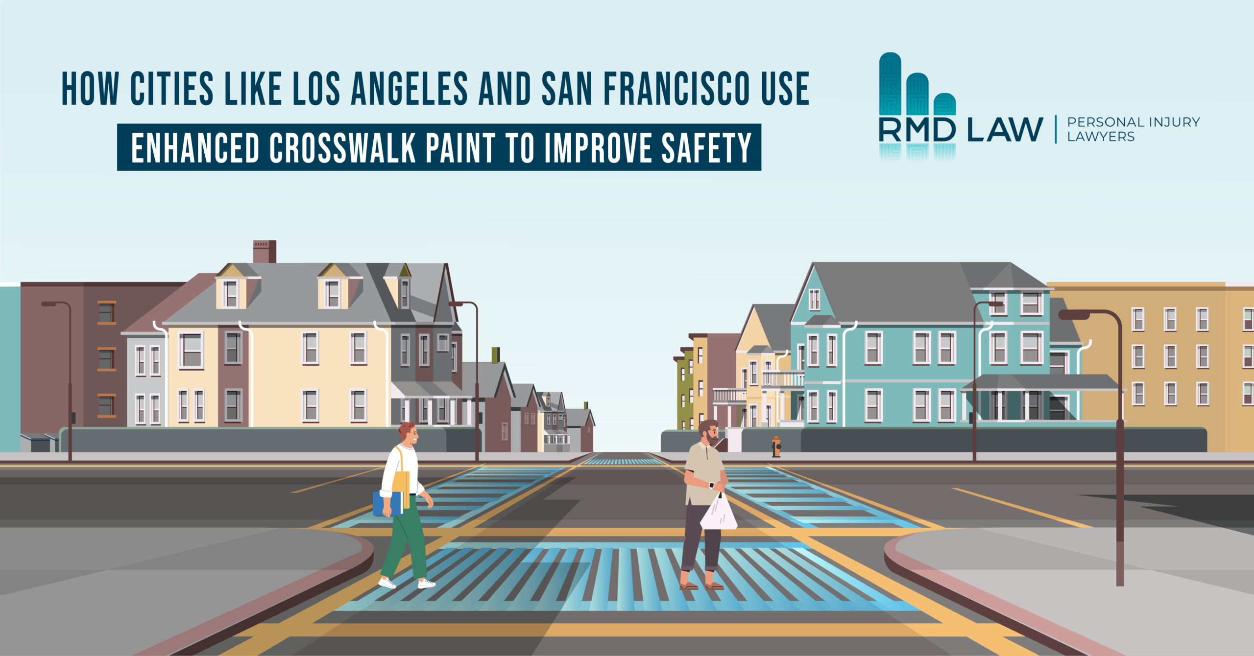 people crossing the street in california