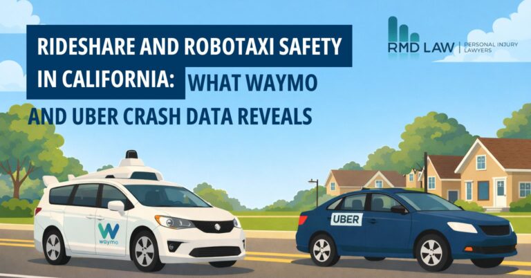 Rideshare and Robotaxi Safety in California: What Waymo and Uber Crash Data Reveals