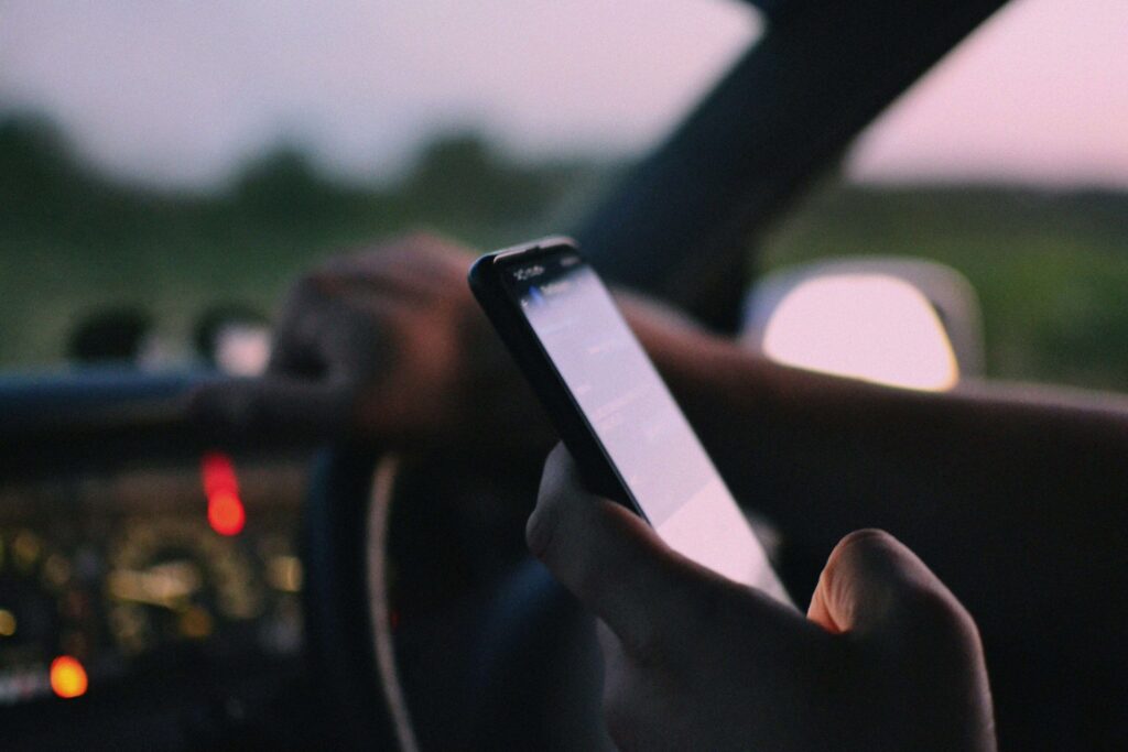 driver using a cellphone