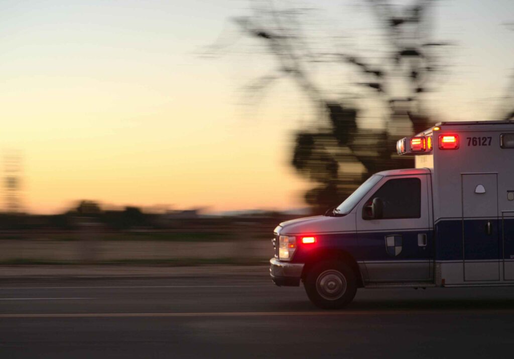 ambulance rushing