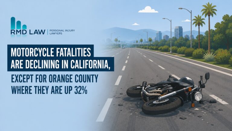 Motorcycle Fatalities are Declining in California, Except for Orange County Where They Are Up 32%