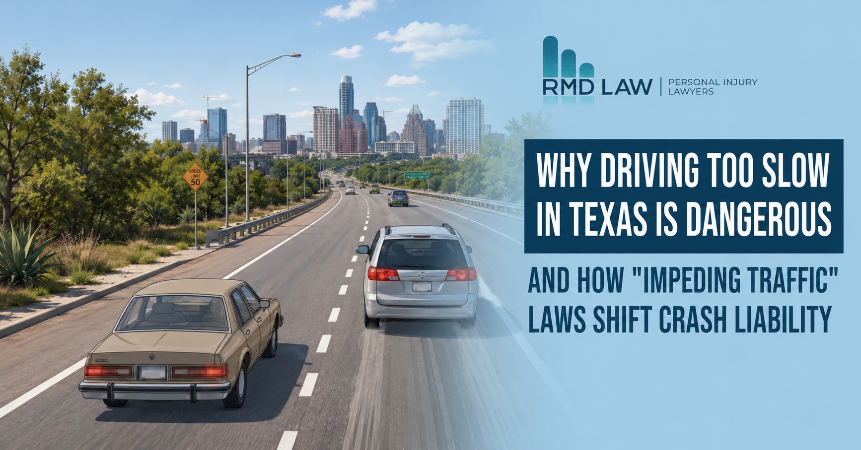 Why Driving Too Slow in Texas is Dangerous and How Impeding Traffic Laws Shift Crash Liability